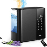 Smart Soundwave technology Humidifier for Large Rooms, 1.32gal Capacity with Remote Control, Auto Mode & 12H Timer, 50H Runtime, Quiet Operation, Digital Display, Ideal for Bedroom, Baby, Plants, Home & Office - Ideal for Large Spaces, Easy-Fill Water Ta