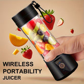 12.85 Oz Rechargeable Portable Blender Cup, Electric USB Juicer Blender, Mini Blender Portable Blender For Shakes And Smoothies, Juice, 380ml, Six Blades Great For Mixing, Easy Clean, Ideal For Travel, Office, Picnic- Fresh Juices Anywhere