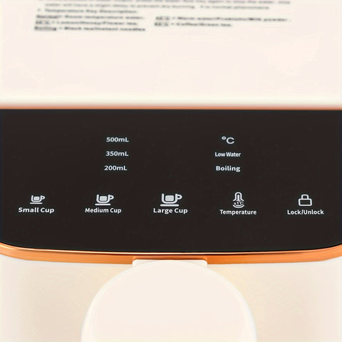 White Instant Hot Water Dispenser, 3L Electric Tea Kettle, Large Water Boiler Maker, 3s Quick Heating And 5 Variable Presets Temperatures, With Child Locks & Night Lights (with Filter Element)