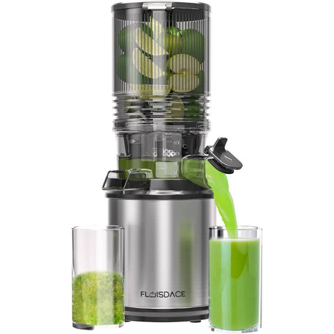 350W Slow Masticating Cold Press Juicer Machine with 6.5 Large Feed Chute & Hands-Free Operation - Heavy-Duty Whole Fruit & Vegetable Juicer, Easy Assembly, Low-Speed Mastication for Green Juice (Avocado, Wheatgrass, Leafy Greens)