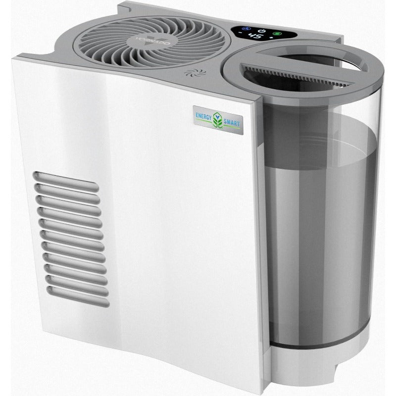 EVDC300 Energy Smart Evaporative Humidifier with Automatic Shutoff 1 Gallon Capacity LED Display White