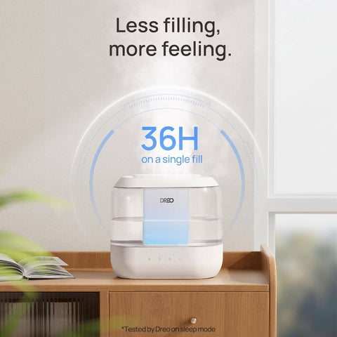 Humidifiers Bedroom, 1.06gal Top Fill Large Room, 36H Runtime, 28dB Quiet Supersized Cool Mist Air Humidifier Nursery, Plants, Indoor, Night Light, Easy to Clean Fill, Humidifier for Large Room, Portable Humidifier, Humidifiers for Bedroom Large