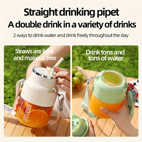 1pc, USB Electric Juicer Cup, 27.05OZ Large Capacity, Juicers For Vegetables And Fruits, Mini Portable Blender, Making Milk Shakes, Smoothies, Juices, Kitchen Appliances