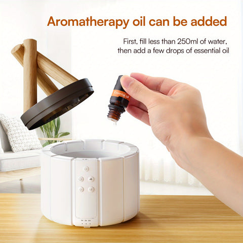 GUPUP 2pack black\u002F whiteCampfire Flame Fire Diffuser, Bonfire Aromatherapy Essential Oil Diffuser, Remote Control, Auto Shut-Off, Wood Cool Mist Humidifier for living room, Bedroom, Office, Halloween, Christmas