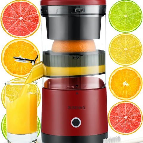 Electric Citrus Juicer Rechargeable - Electric Juicer Machines With USB And Cleaning Brush Portable Compact Juicer For Orange, Lemon, Limes