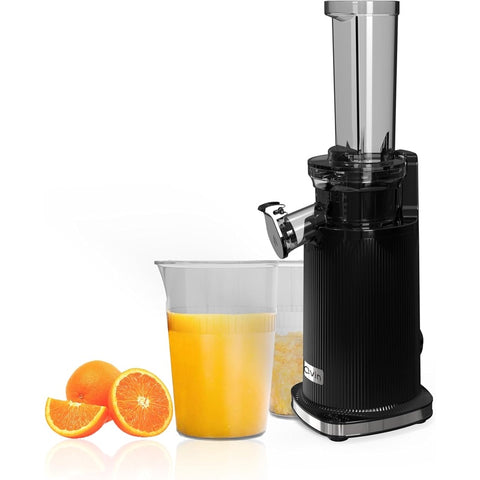 Cold Press Juicer Machine for Veg & Fruit - Heavy-Duty 316 Stainless Steel Manual Operation, Compact Mini Design with 14oz Juice & Pulp Cups, Easy Clean & No Electricity, Slow Masticating for Maximum Nutrient Retention, High Juice Yield