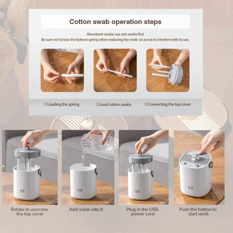 40.58oz Cool Mist Humidifier with Auto Shut-Off & Warm Night Light, Dual Nozzle Portable USB- (USB\u002F) Soundwave technology\u002Fevaporative Desk Humidifier for Bedroom, Office, Travel - Quiet Operation, White, Ideal for & s