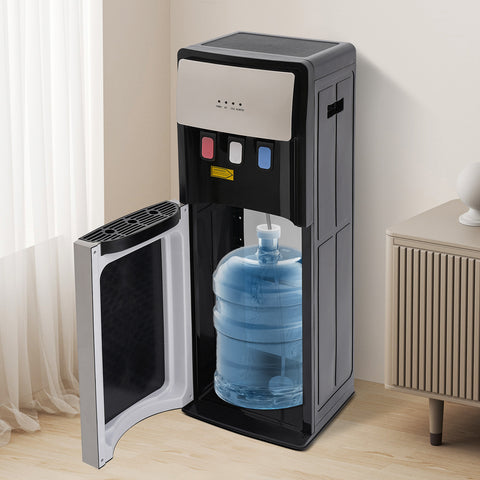 Silvery Gray Bottom Loading Hot And Cold Water Dispenser, SJYTD-6 Neutral, Water Cooler Dispenser, High-quality, Suitable for Both Home And Commercial Places Such As Offices, Nurseries, Homes, Gyms, Kitchens, Apartments, Hotels, Silvery Grey, PP