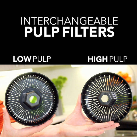 Hands Citrus Juicer, 1 - Button Juicer Machine, Orange Lime Grapefruit Lemon Squeezer, Easy to Clean Orange Juicer Squeezer, BlackStainless Steel