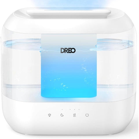 Humidifiers Bedroom, 1.06gal Top Fill Large Room, 36H Runtime, 28dB Quiet Supersized Cool Mist Air Humidifier Nursery, Plants, Indoor, Night Light, Easy to Clean Fill, Humidifier for Large Room, Portable Humidifier, Humidifiers for Bedroom Large
