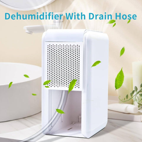 2-in-1 Compact Humidifier & Dehumidifier Combo with Drain Hose, Digital Temperature Display, 4 Modes, 7-Color Night, Auto\u002FManual Timer - Portable Air Dryer-like Device for Home, Bedroom,, Small Spaces (No -)