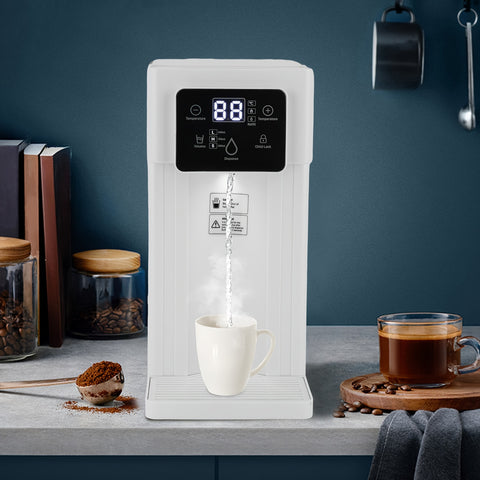 Compact 110V Instant Hot Water Dispenser with Digital Temperature Display, 3L Large Tank - Perfect for Coffee, Tea & Youngsters Formula, Safety Lock & Night Light Feature, US Plug