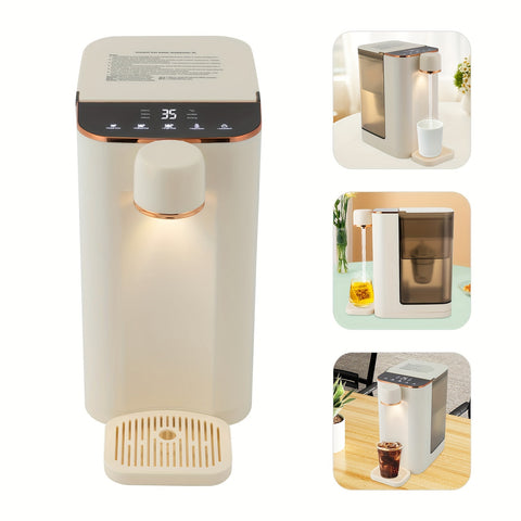 White Instant Hot Water Dispenser, 3L Electric Tea Kettle, Large Water Boiler Maker, 3s Quick Heating And 5 Variable Presets Temperatures, With Child Locks & Night Lights (with Filter Element)