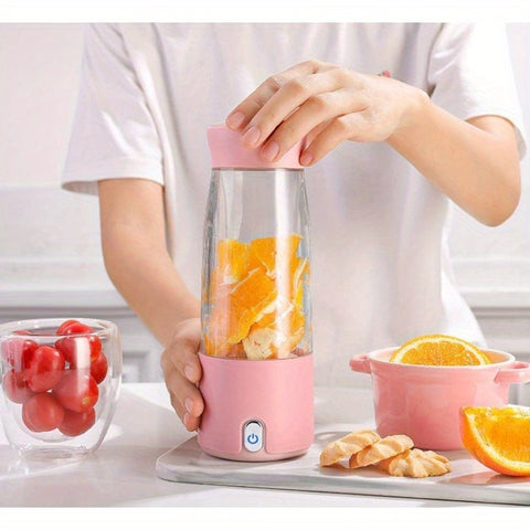 Compact Mini Blender And Juicer with USB Charging, Perfect for Making Fruit Smoothies on The Go