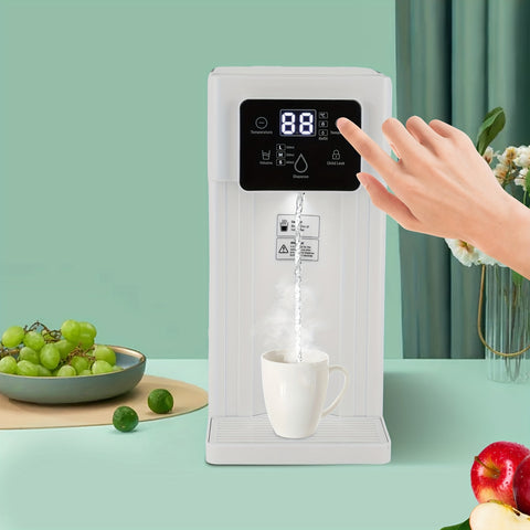 Compact 110V Instant Hot Water Dispenser with Digital Temperature Display, 3L Large Tank - Perfect for Coffee, Tea & Youngsters Formula, Safety Lock & Night Light Feature, US Plug