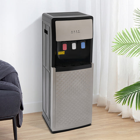 Silvery Gray Bottom Loading Hot And Cold Water Dispenser, SJYTD-6 Neutral, Water Cooler Dispenser, High-quality, Suitable for Both Home And Commercial Places Such As Offices, Nurseries, Homes, Gyms, Kitchens, Apartments, Hotels, Silvery Grey, PP