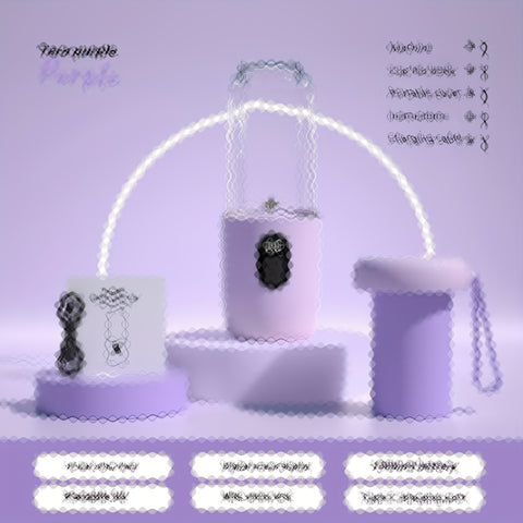 16.91oz Wireless Portable Juicer with Digital Display & USB Rechargeable - 45-Second Fast Juice, 3 Modes (Blend, Mix, Juice), 2 Cups, 2 Lids, 2 Blades, 2 Cups for Smoothies, Milkshakes, Ice - Compact Design for Home, Travel, Kitchen Use, Smoothie Maker, M