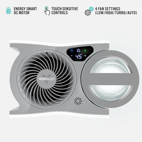 EVDC300 Energy Smart Evaporative Humidifier with Automatic Shutoff 1 Gallon Capacity LED Display White