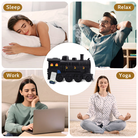 Diffuser for Home, 550ML Large Capacity Diffuser, Essential Oil Diffuser with 12 Bottles of Essential Oils, Aroma Diffuser with Remote Control for Hotel Spa Yoga Room - Humidifier with 7Colors LED Night Light for Bedroom Home Relaxation, Father's Day gift