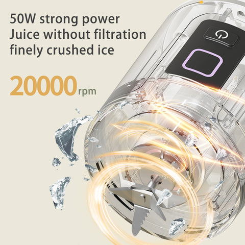 Home Use 2-In-1 Juicer, Small Mini Portable Kitchen Fruit Juicing Cup, Travel Juice Cup, Outdoor Portable Mini Juicer, Universal Juicer for Vegetables And Fruits.