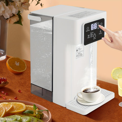 Compact 110V Instant Hot Water Dispenser with Digital Temperature Display, 3L Large Tank - Perfect for Coffee, Tea & Youngsters Formula, Safety Lock & Night Light Feature, US Plug