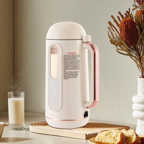 GDRASUYA10 Automatic Soybean Milk and Nut Juicer Kettle, Multi-Functional Electric Corded Kitchen Appliance, Efficient and Easy-to-Use, with 110V US Plug, for Home Use, Ideal for Cooking, Baking, and Beverage Preparation