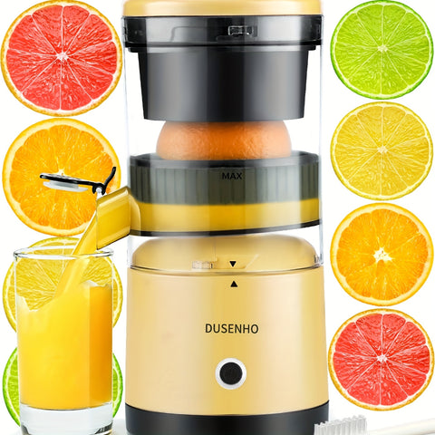 Electric Citrus Juicer Rechargeable - Electric Juicer Machines With USB And Cleaning Brush Portable Compact Juicer For Orange, Lemon, Limes