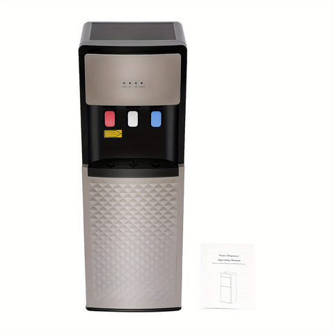 Silvery Gray Bottom Loading Hot And Cold Water Dispenser, SJYTD-6 Neutral, Water Cooler Dispenser, High-quality, Suitable for Both Home And Commercial Places Such As Offices, Nurseries, Homes, Gyms, Kitchens, Apartments, Hotels, Silvery Grey, PP