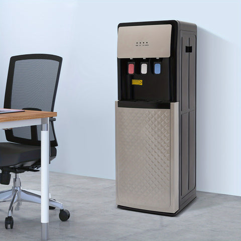 Silvery Gray Bottom Loading Hot And Cold Water Dispenser, SJYTD-6 Neutral, Water Cooler Dispenser, High-quality, Suitable for Both Home And Commercial Places Such As Offices, Nurseries, Homes, Gyms, Kitchens, Apartments, Hotels, Silvery Grey, PP
