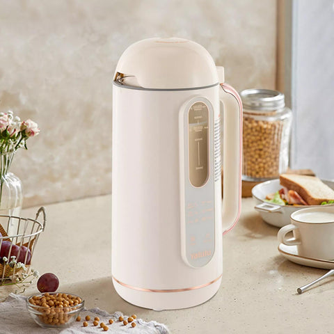 GDRASUYA10 Automatic Soybean Milk and Nut Juicer Kettle, Multi-Functional Electric Corded Kitchen Appliance, Efficient and Easy-to-Use, with 110V US Plug, for Home Use, Ideal for Cooking, Baking, and Beverage Preparation