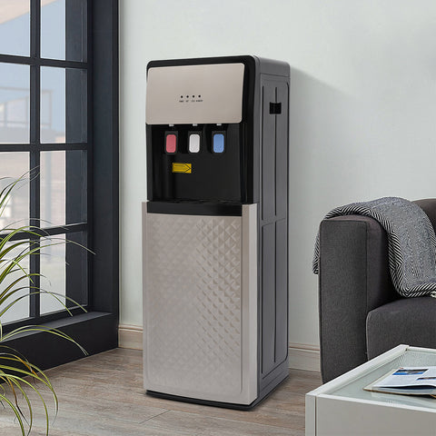Silvery Gray Bottom Loading Hot And Cold Water Dispenser, SJYTD-6 Neutral, Water Cooler Dispenser, High-quality, Suitable for Both Home And Commercial Places Such As Offices, Nurseries, Homes, Gyms, Kitchens, Apartments, Hotels, Silvery Grey, PP