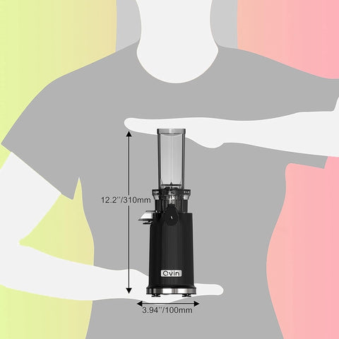 Cold Press Juicer Machine for Veg & Fruit - Heavy-Duty 316 Stainless Steel Manual Operation, Compact Mini Design with 14oz Juice & Pulp Cups, Easy Clean & No Electricity, Slow Masticating for Maximum Nutrient Retention, High Juice Yield