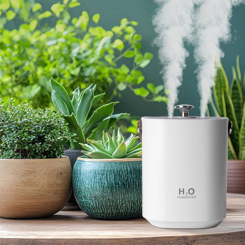40.58oz Cool Mist Humidifier with Auto Shut-Off & Warm Night Light, Dual Nozzle Portable USB- (USB\u002F) Soundwave technology\u002Fevaporative Desk Humidifier for Bedroom, Office, Travel - Quiet Operation, White, Ideal for & s