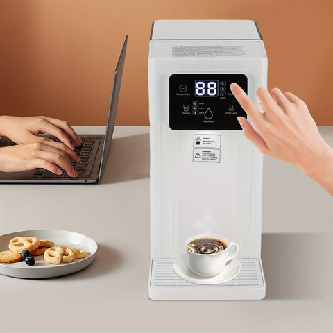 Compact 110V Instant Hot Water Dispenser with Digital Temperature Display, 3L Large Tank - Perfect for Coffee, Tea & Youngsters Formula, Safety Lock & Night Light Feature, US Plug