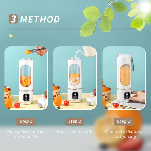 Multifunctional Fruit Juicer, Home Use Small And Portable Electric Juicer, Mini Juicer With Smart Touch Screen, Can Crush Ice Cubes, Orange Juice Machine Anywhere
