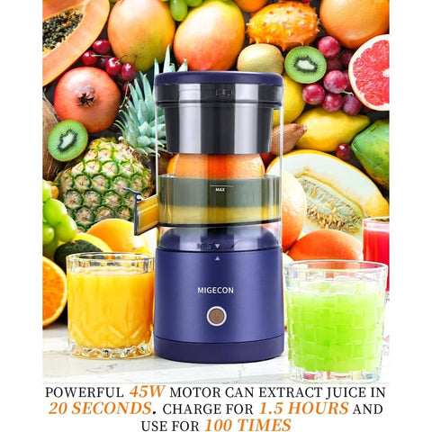Citrus Juicer Bundle with Beaters - Compact Citrus Juicer with Beaters, Non-Rechargeable Battery, Easy-to-Use Citrus Juicer for Home, Citrus Juicer with Beaters, Home Kitchen Appliance, Durable Kitchenware