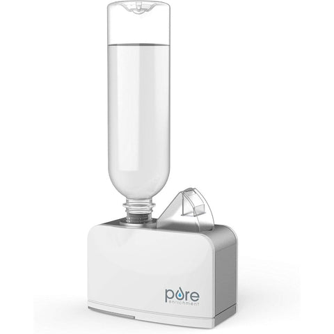 MistAire Travel Soundwave technology Cool Mist Humidifier with Auto Shut-Off, Mood Light & Fold-Out Leg - Portable USB-Powered (Battery-Powered, Battery Not Included) with Storage Bag, Quiet Operation for Home, Office, Hotel, Travel - Compact Design