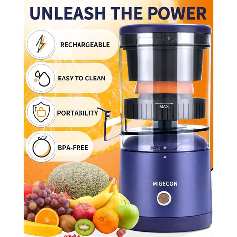 Citrus Juicer Bundle with Beaters - Compact Citrus Juicer with Beaters, Non-Rechargeable Battery, Easy-to-Use Citrus Juicer for Home, Citrus Juicer with Beaters, Home Kitchen Appliance, Durable Kitchenware