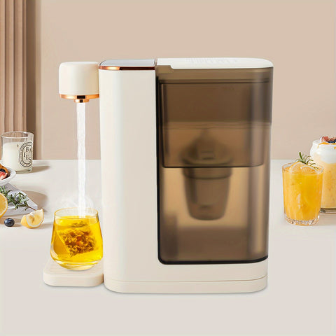 White Instant Hot Water Dispenser, 3L Electric Tea Kettle, Large Water Boiler Maker, 3s Quick Heating And 5 Variable Presets Temperatures, With Child Locks & Night Lights (with Filter Element)