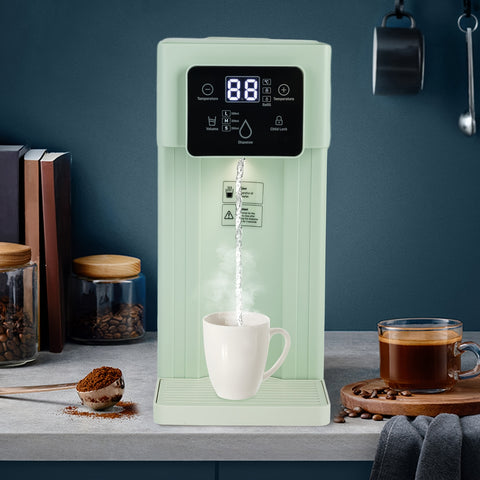 Instant Hot Water Dispenser, Countertop Water Dispenser, Temperatures And Volume Adjustable, 3L\u002F0.79gal Large Water Tank, Compact And Portable Design, Safety Lock With (Green Color), 110V, US Standard