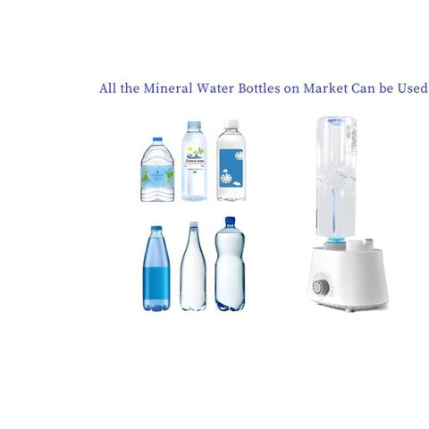 Portable -Free White Humidifier - Soundwave technology Cool Mist & Warm Air-like Humidifier for Travel, Bedroom, Office, - Leak-Proof, Auto Shut-Off, Plug-Free Operation, Compact Bottle\u002FShower Compatible Design