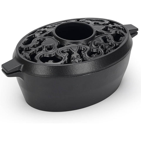 2.5 Quart Cast Iron Wood Stove Steamer & Humidifier - Large Capacity Rust-Resistant Fireplace Heater\u002FCooler-Free, Black Moisture Producer with -like Effect, Compatible with Wood Pellets\u002FBark ( Heating Device