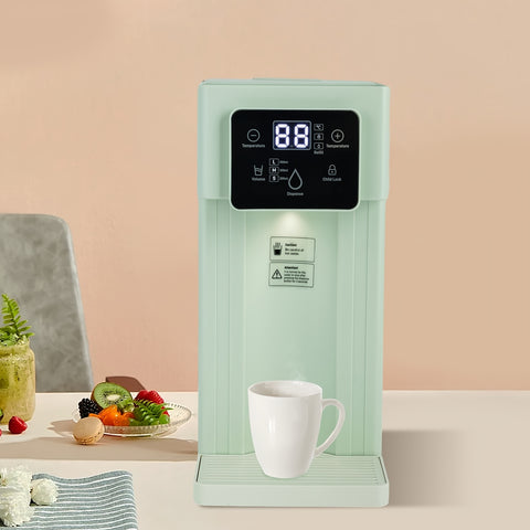 Instant Hot Water Dispenser, Countertop Water Dispenser, Temperatures And Volume Adjustable, 3L\u002F0.79gal Large Water Tank, Compact And Portable Design, Safety Lock With (Green Color), 110V, US Standard
