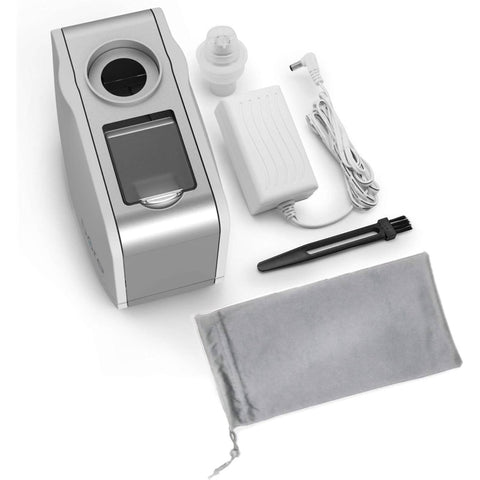 MistAire Travel Soundwave technology Cool Mist Humidifier with Auto Shut-Off, Mood Light & Fold-Out Leg - Portable USB-Powered (Battery-Powered, Battery Not Included) with Storage Bag, Quiet Operation for Home, Office, Hotel, Travel - Compact Design