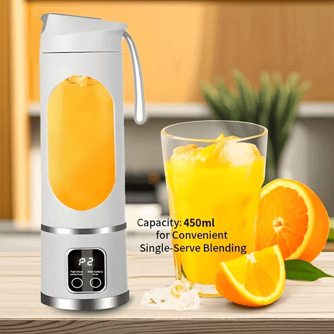 Rechargeable Mini Blender 10pcs cutter portable juicer-household electric juicer, juice cup, mixing cup, portable juicer, digital display, USB charging, very suitable for use on the road, travel, home, office