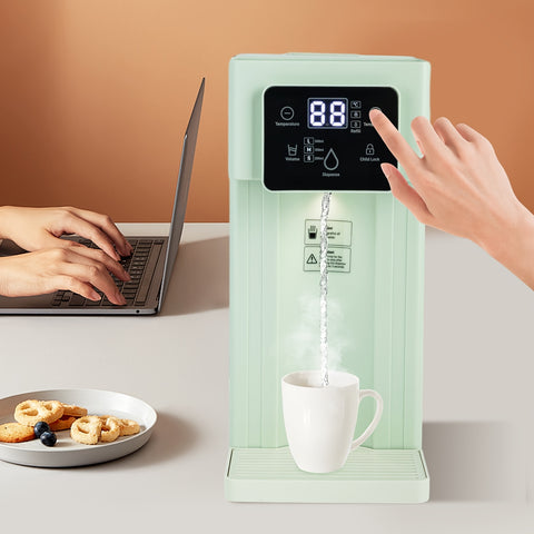 Instant Hot Water Dispenser, Countertop Water Dispenser, Temperatures And Volume Adjustable, 3L\u002F0.79gal Large Water Tank, Compact And Portable Design, Safety Lock With (Green Color), 110V, US Standard